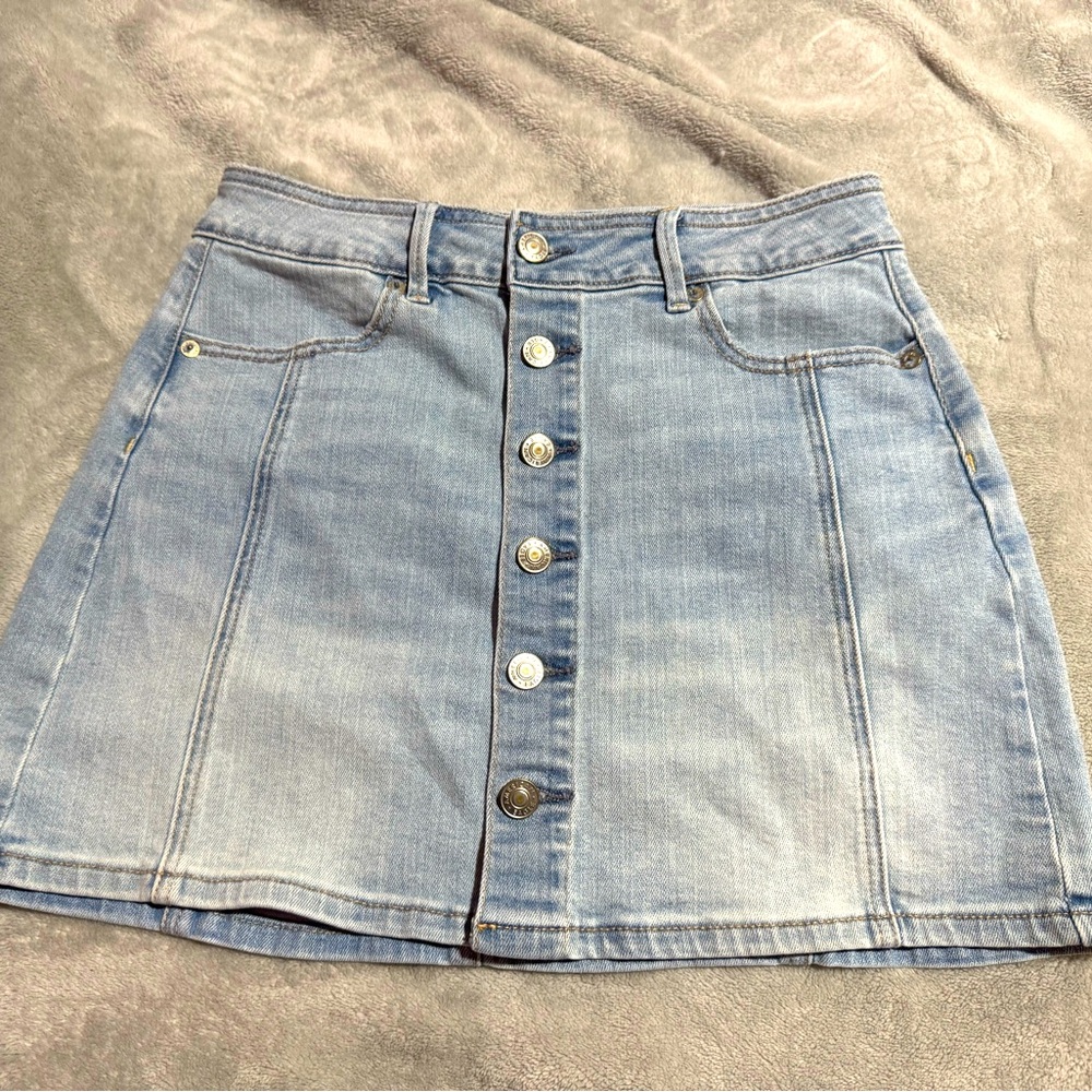 American eagle Denim Button-Front Skirt